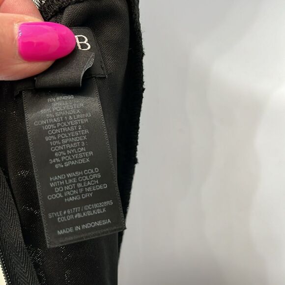 Alex B Nites Jumpsuit Romper Sz 4 Lace  Floral Sequins Sheer Scarf Legs Formal - Picture 10 of 12